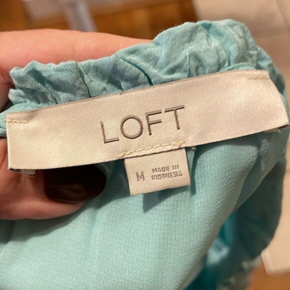 Loft Tiered Swing Dress- Seafoam - Picture 8 of 10